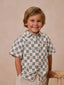 Rylee & Cru Collared Short Sleeve Shirt, Coastal Check