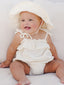 Rylee & Cru Ruffle Romper, Ivory