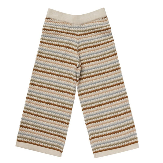 Rylee & Cru Knit Wide Leg Pant, Honeycomb Stripe