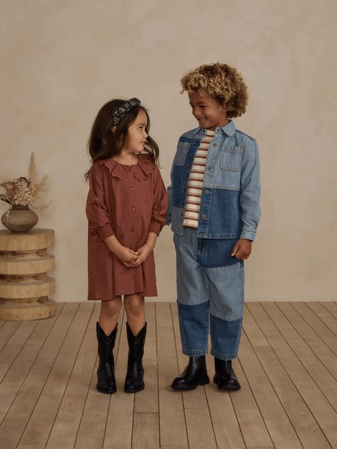 Rylee + Cru Baggy Pant - Indigo Denim