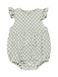 Rylee & Cru Amelia Romper, Sage Check