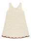 Rylee & Cru Crochet Tank Mini Dress, Natural