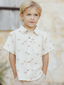 Rylee & Cru Collared Short Sleeve Shirt, Umbrellas