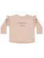 Rylee & Cru Ruffle Long Sleeve Tee, Joyeux Noel