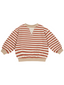 Rylee & Cru Oversized Crew, Poppy Stripe