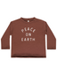 Rylee & Cru Raw Edge Long Sleeve Tee, Peace On Earth