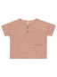 Rylee & Cru Woven Henley Tee, Poppy Gingham