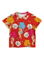 Mini Rodini Seahorse Short Sleeve Tee, Red