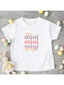 Mini Bunny Stacked Short Sleeve Tee, White