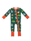 2 Way Zip Romper, Merry and Bright