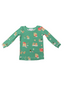 2-Piece Lounge Wear Set, Green Gingerbread Sleigh