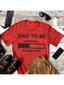 Dad To Be Graphic Tee, Heather Red