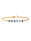 Bestie Letter Bead Bangle Bracelet, Brass