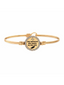 She Believed She Could Bangle Bracelet, Brass