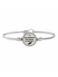 She Believed She Could Bangle Bracelet, Silver