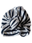 Knot Turban, B/W Stripe