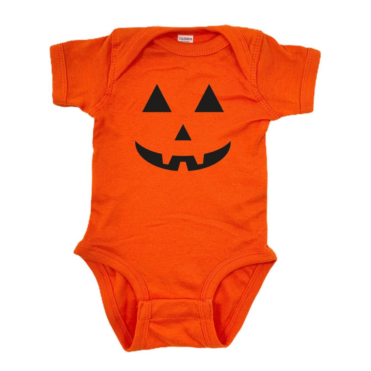 Halloween Jack-O-Lantern Baby Bodysuit, Orange