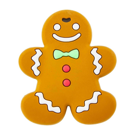 Holiday Silicone Teether, Gingerbread