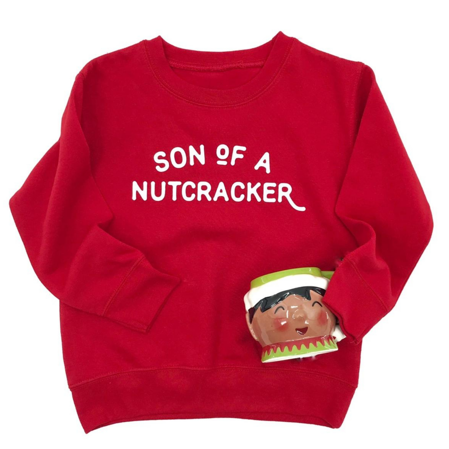 Son Of A Nutcracker Kids Sweatshirt, Red