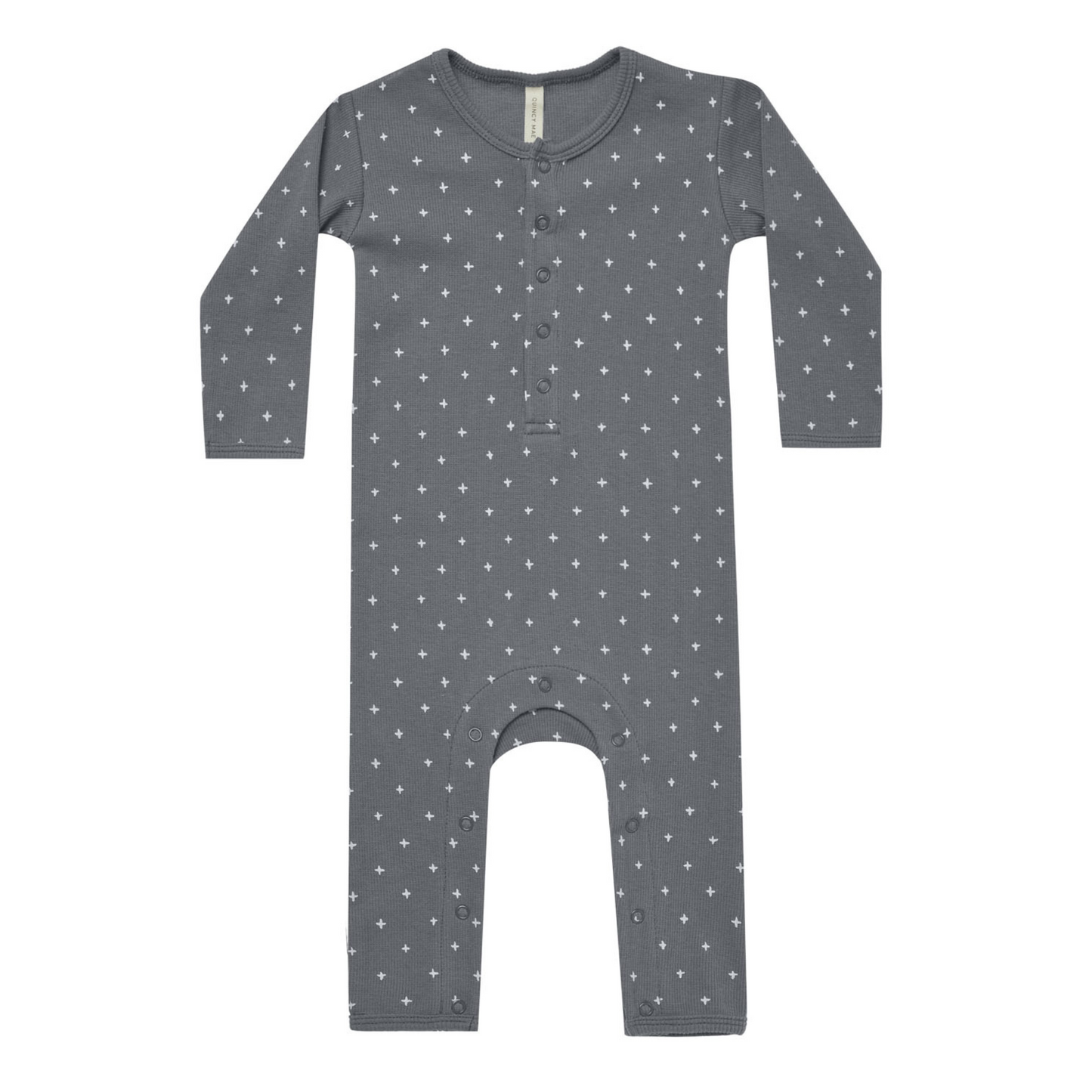 Ribbed Baby Jumpsuit, Criss Cross Navy