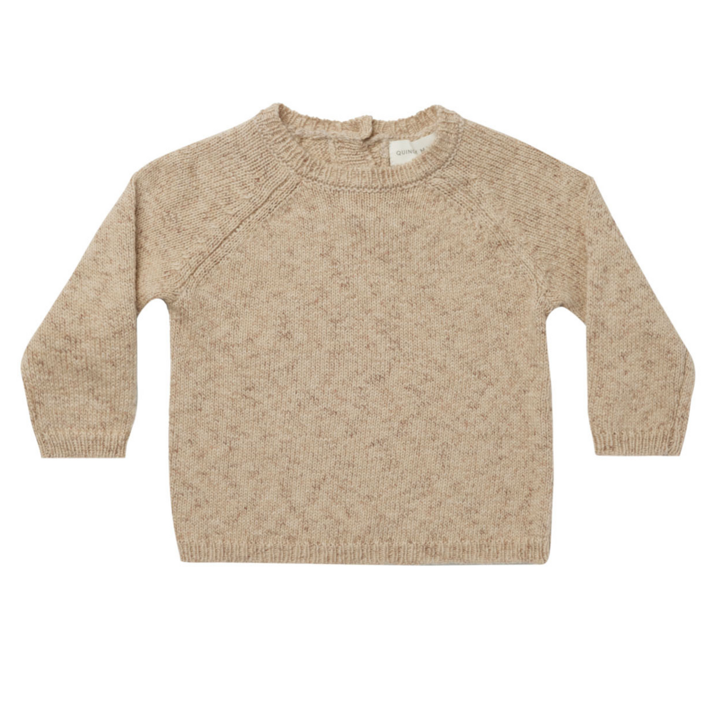 Speckled Knit Sweater, Latte