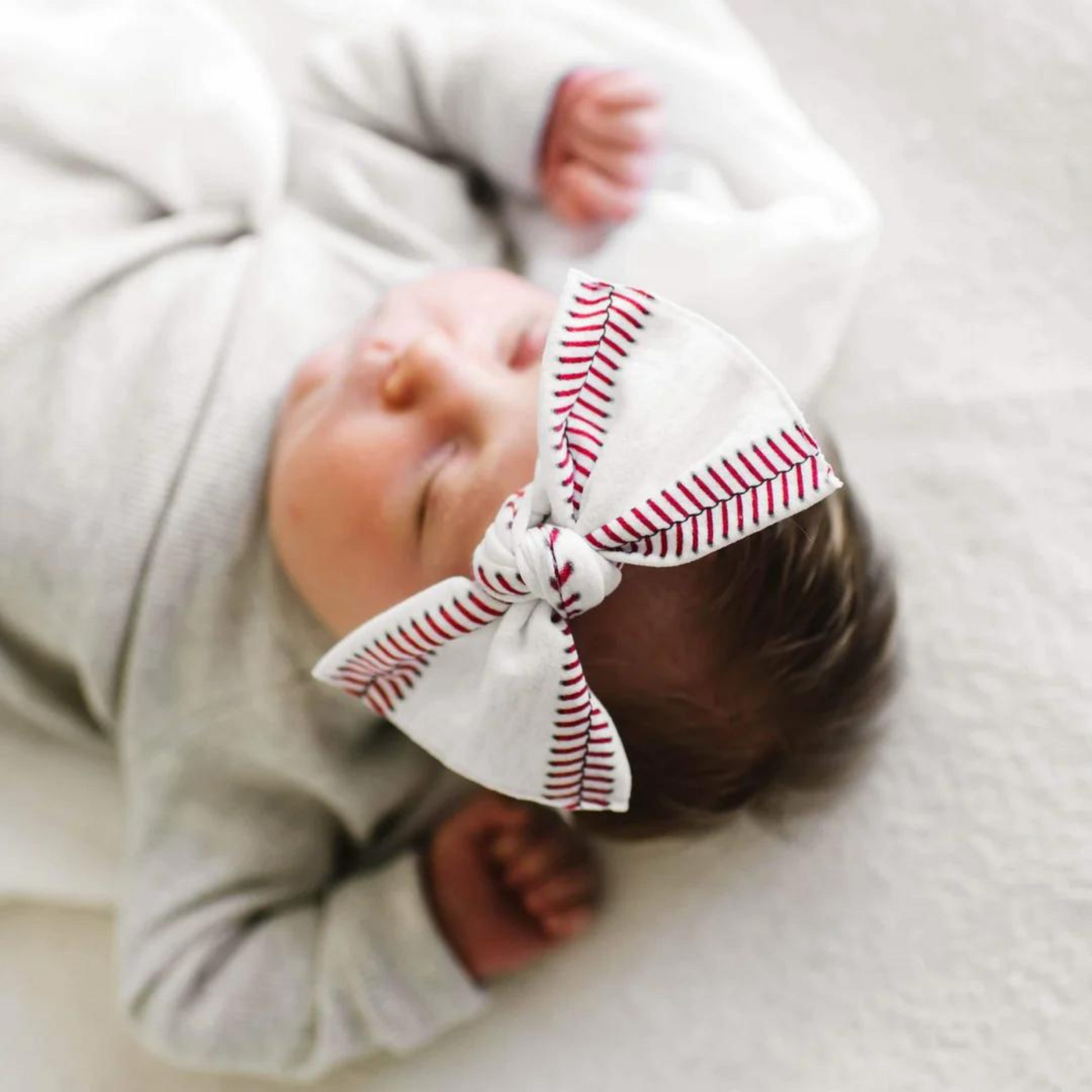 Baby hot sale baseball bow