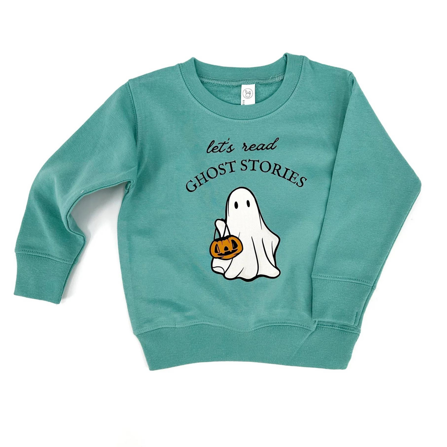Let's Read Ghost Stories Kids Sweatshirt, Green