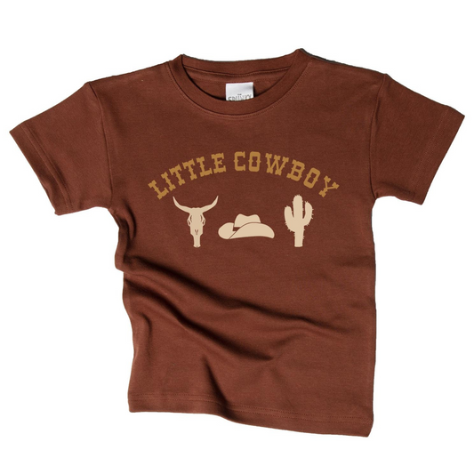 Little Cowboy Tee, Brown