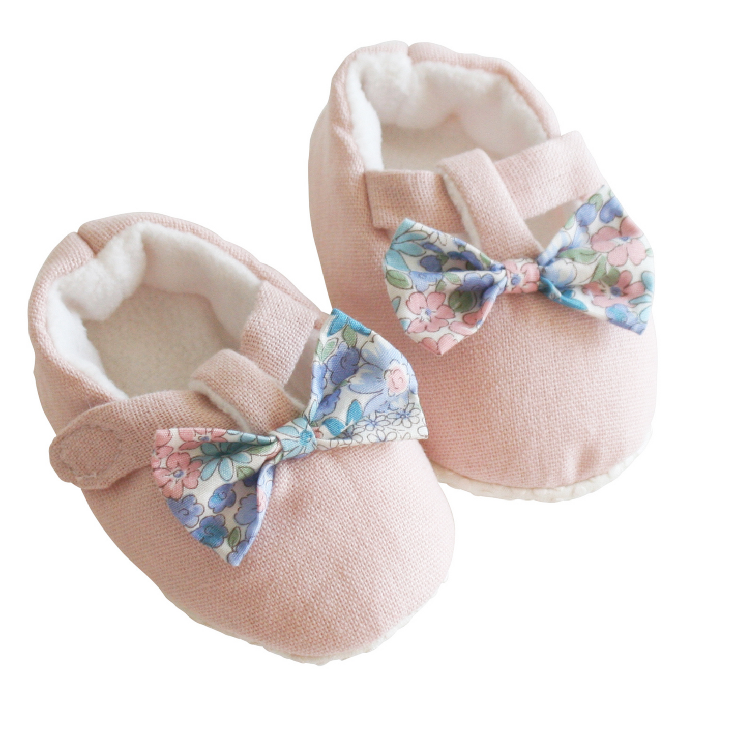 Bow Booties, Liberty Blue