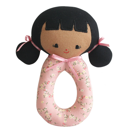 Audrey Grab Rattle Toy, Posy Heart
