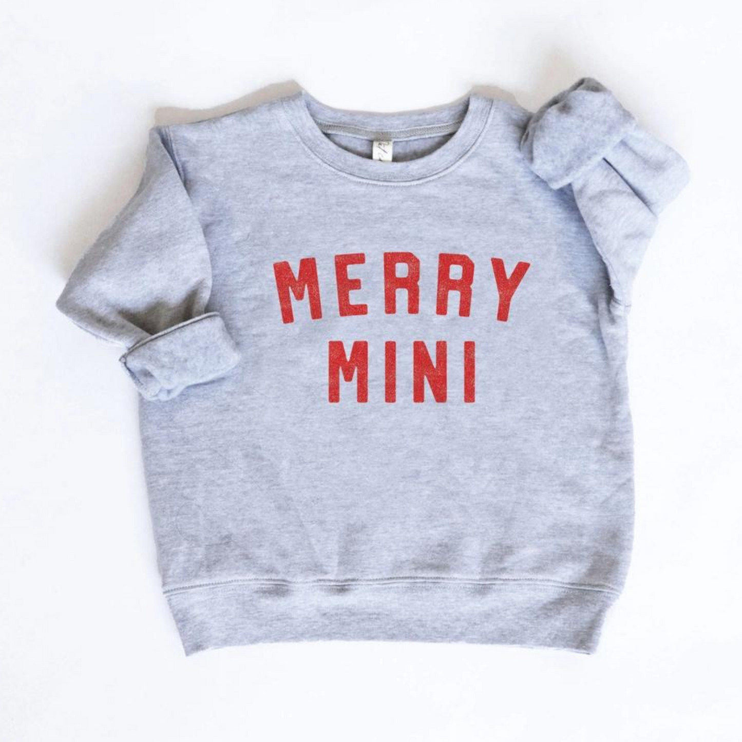 Merry Mini Toddler Graphic Sweatshirt, Athletic Heather
