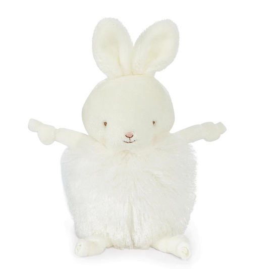 Plush Roly Poly Bunny, White