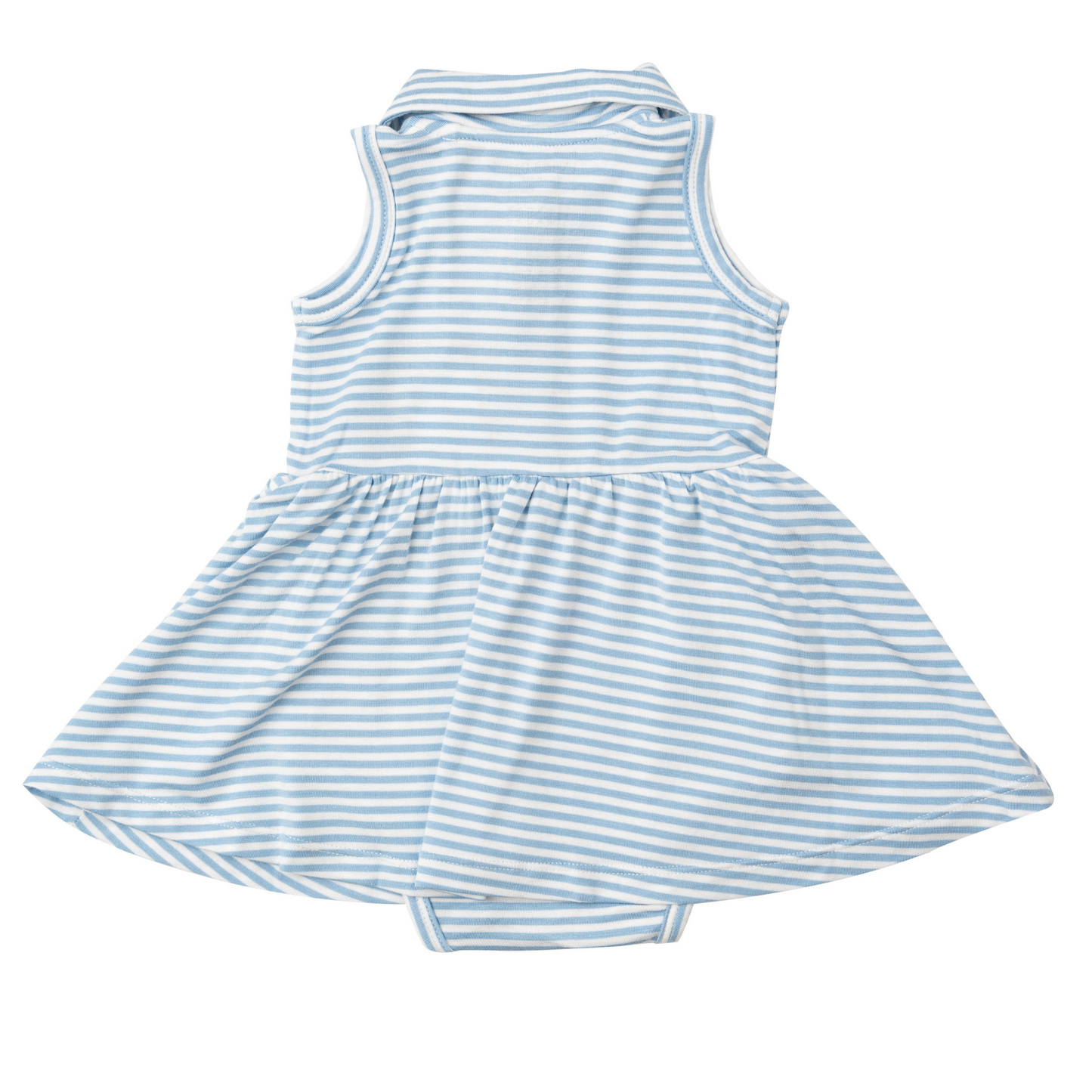 Golf Tank Bodysuit Dress, Dream Blue Stripe