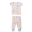 2-Piece Lounge Wear Set, Pink Baseball