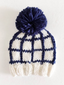 Windowpane Hat, Navy