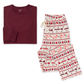 Adult Men's Pocket Tee Pajama Set, Seasons Greetings Fair Isle