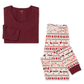 Adult Women's Pajama Set, Seasons Greetings Fair Isle