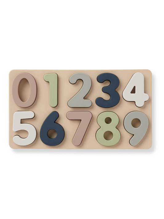 Large Number Soft Silicone Puzzle (11-pc) for Toddlers