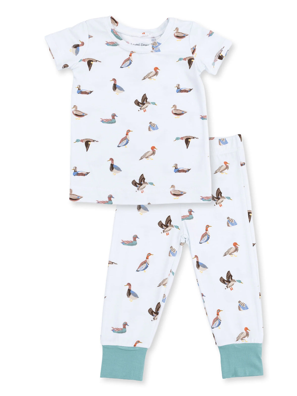 Short Sleeve Loungewear Set, American Ducks