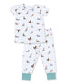 Short Sleeve Loungewear Set, American Ducks