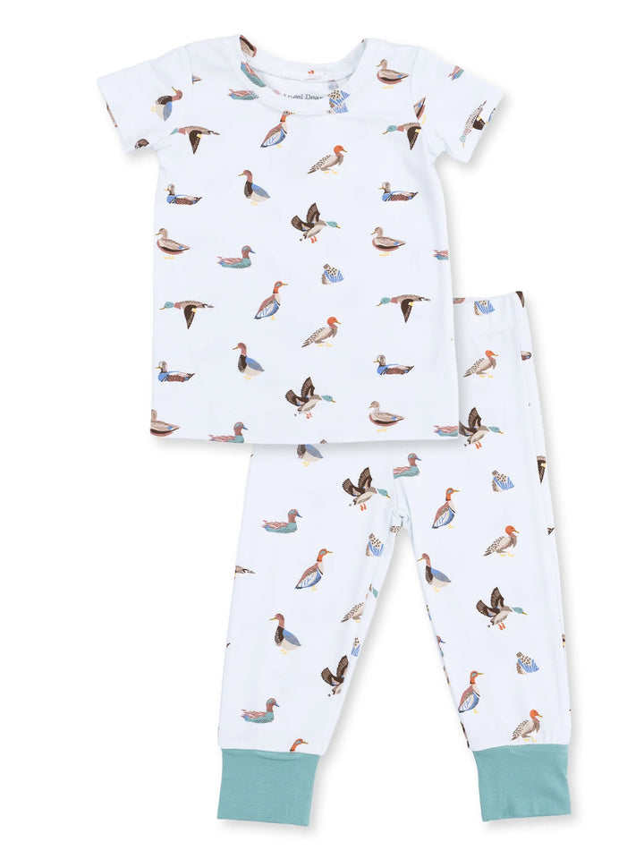Short Sleeve Loungewear Set, American Ducks