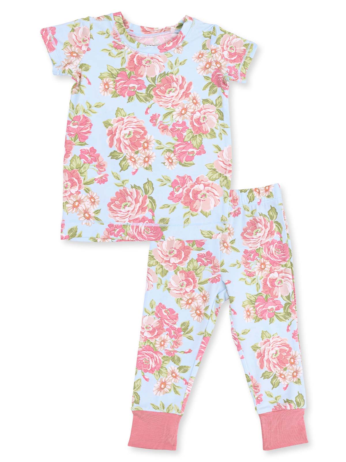 Short Sleeve Loungewear Set, Angeline Floral