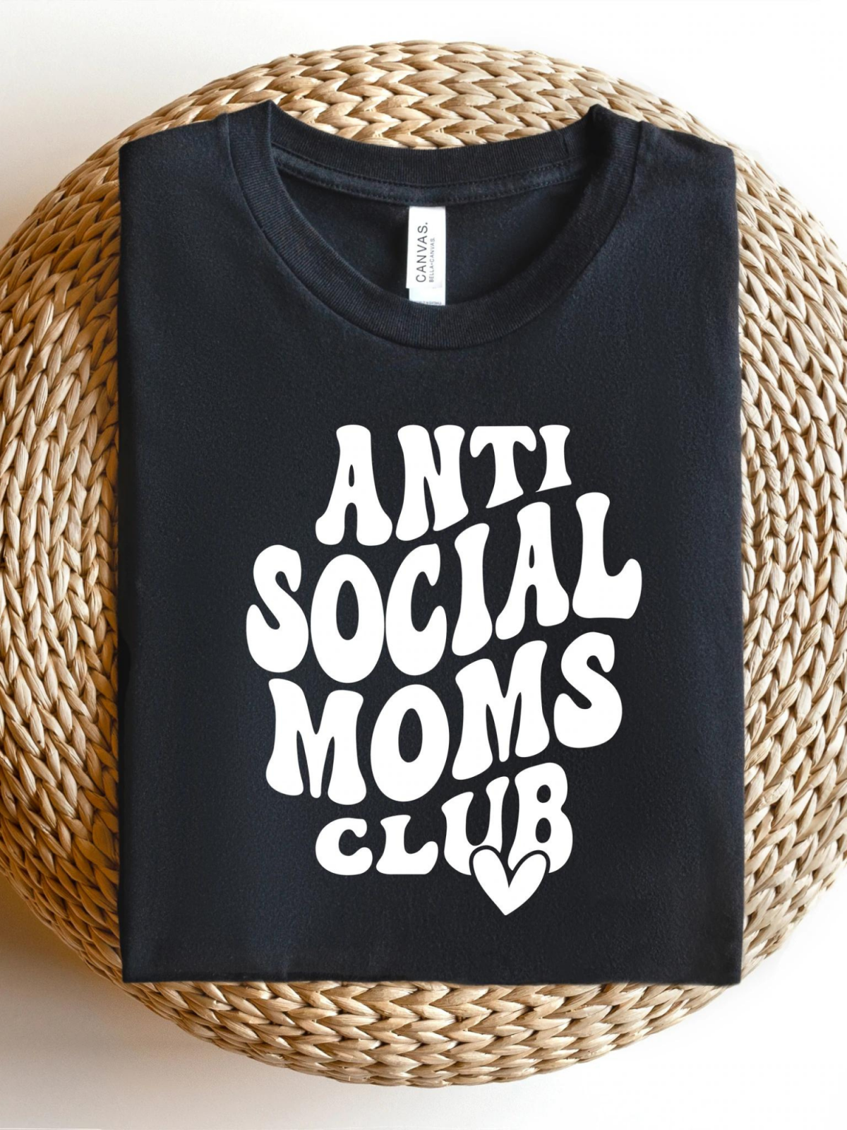 Anti Social Moms Club Women's Graphic Tee, Black – SpearmintLOVE