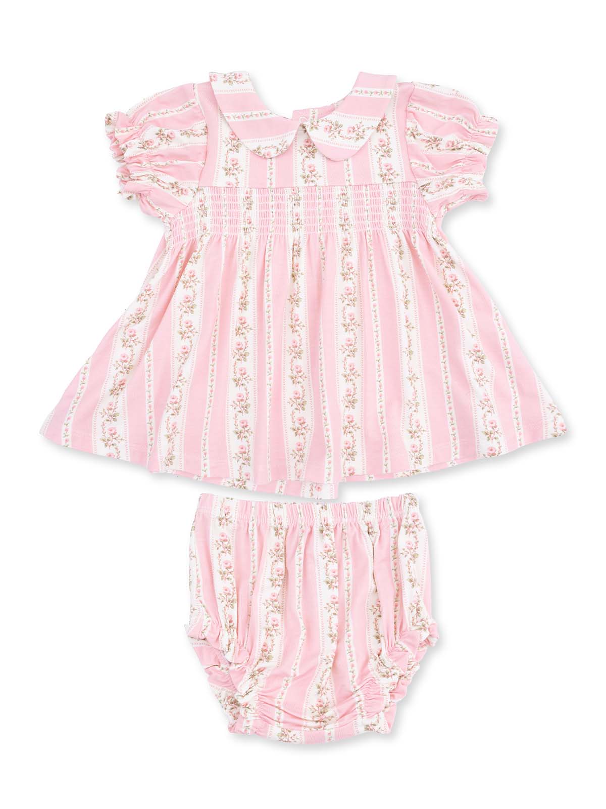 Smocked Dress Set, Antoinette Stripe