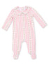 Smocked Peter Pan Snap Footie, Antoinette Stripe