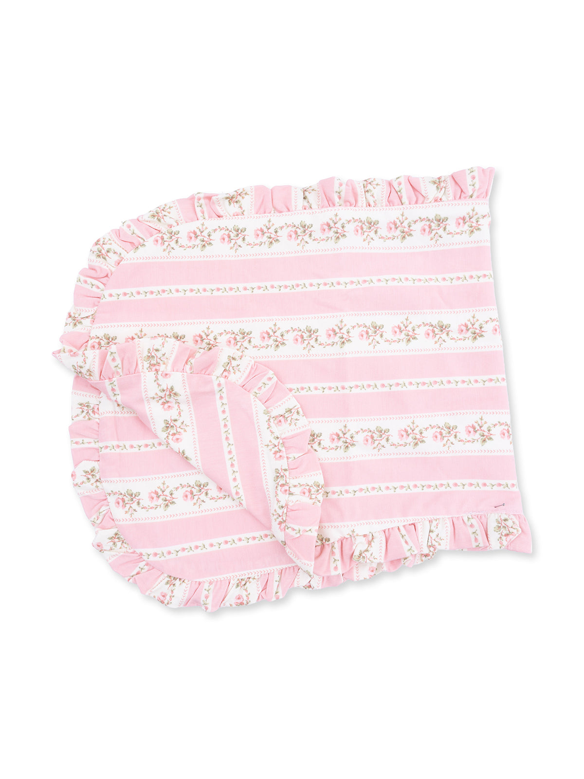 Ruffle Burp Cloth, Antoinette Stripe