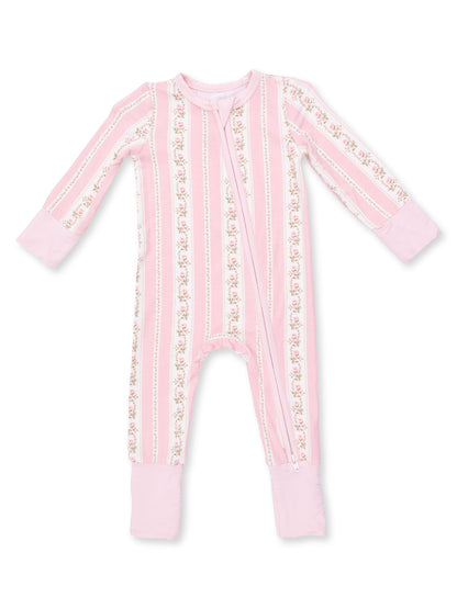 2-Way Zip Romper, Antoinette Stripe