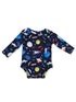 Long Sleeve Bodysuit, Astronaut and Rockets