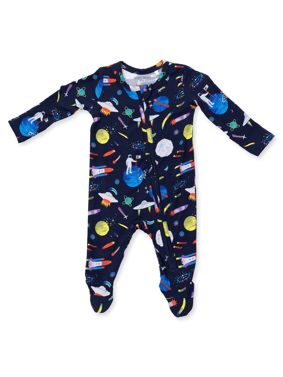2-Way Zip Footie, Astronaut and Rockets