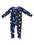 2-Way Zip Romper, Astronaut and Rockets